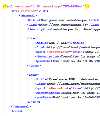 langage xml